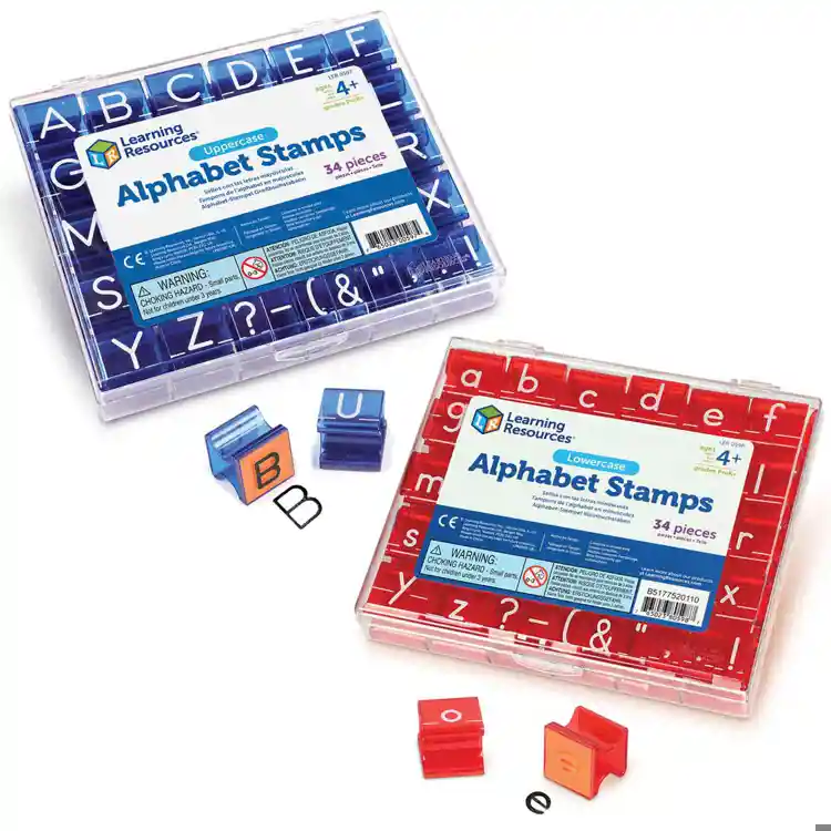 Alphabet Stamps, Lowercase & Uppercase Set