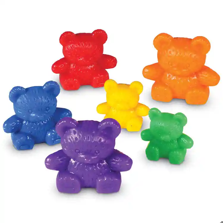 Three Bear Family® Counters, Rainbow Set