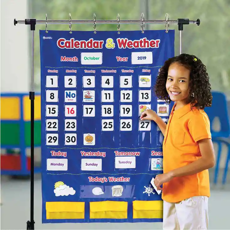 Calendar and Weather Pocket Chart