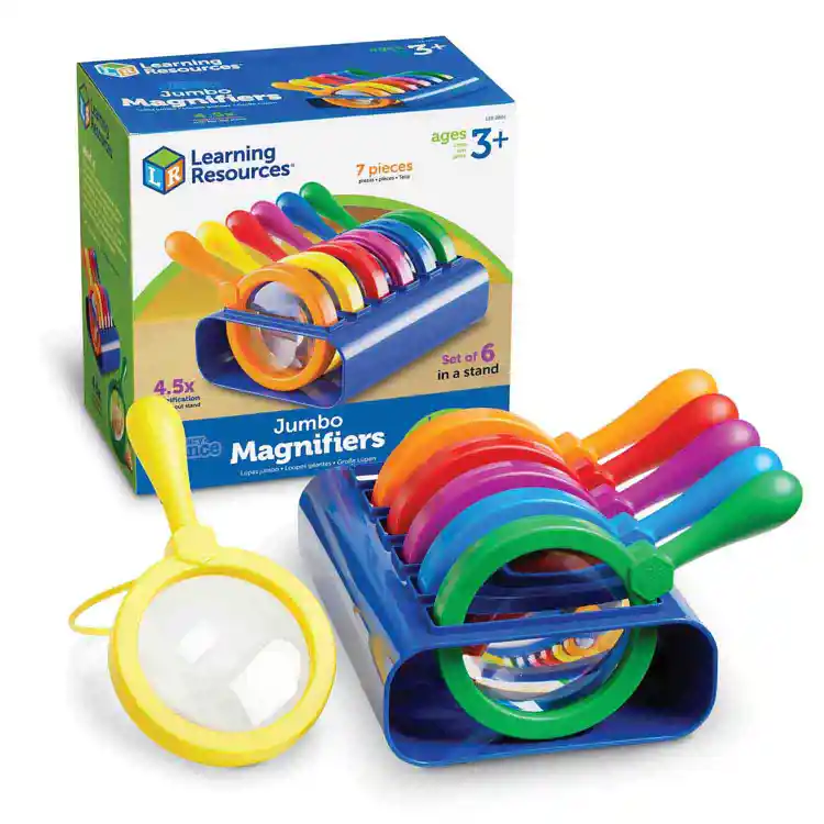 Primary Science Jumbo Magnifiers with Stand