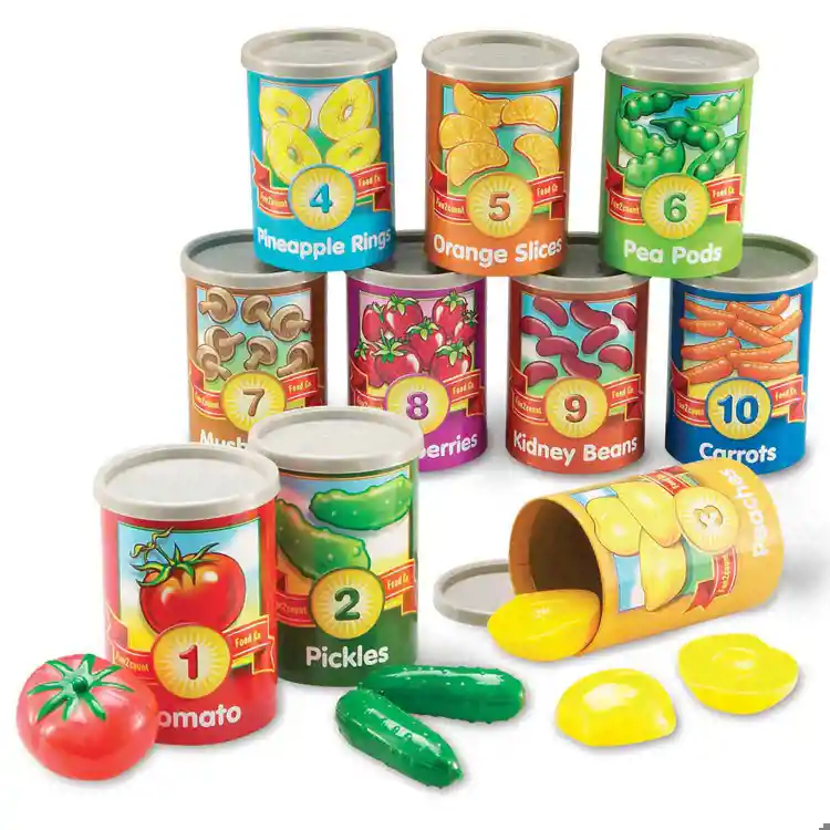 1 to 10 Counting Cans