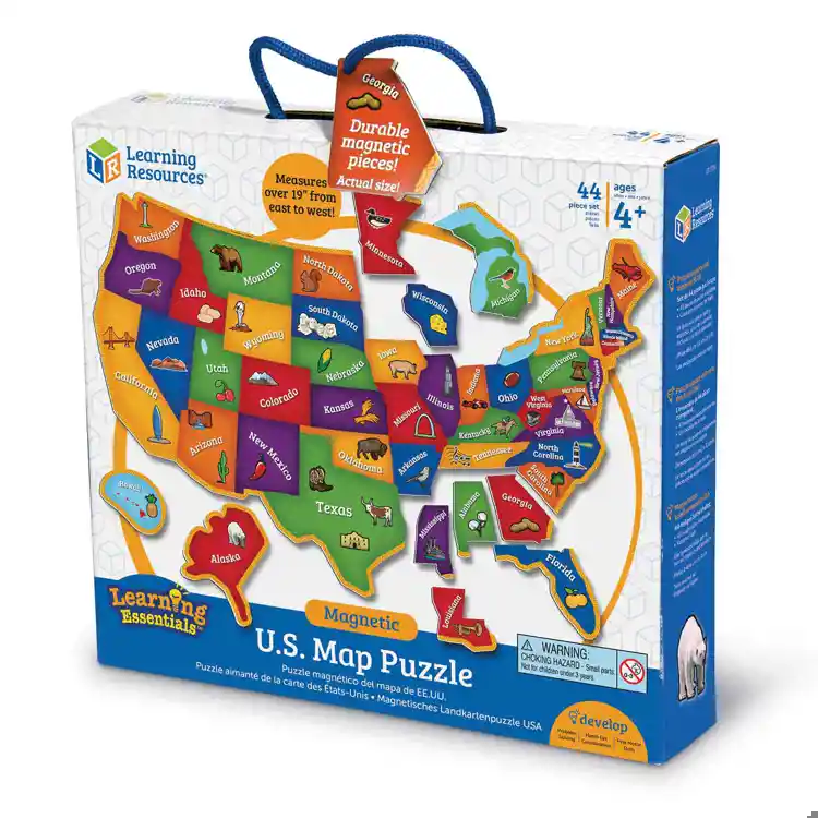 Magnetic US Map Puzzle