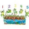 Five Speckled Frogs Felt Rhyme Set