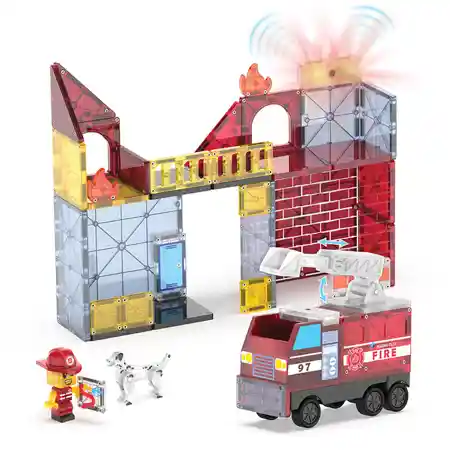 MAGNA-TILES® Fire Station