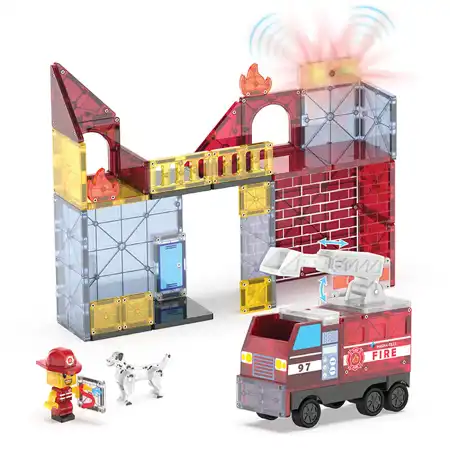 MAGNA-TILES® Fire Station