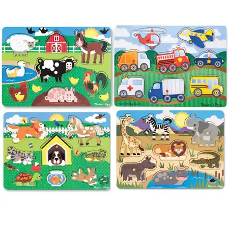 Melissa & Doug® Theme Peg Puzzle Set