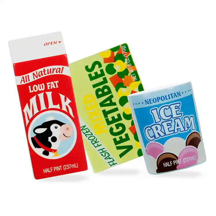 Melissa & Doug Wooden Fridge Food Set