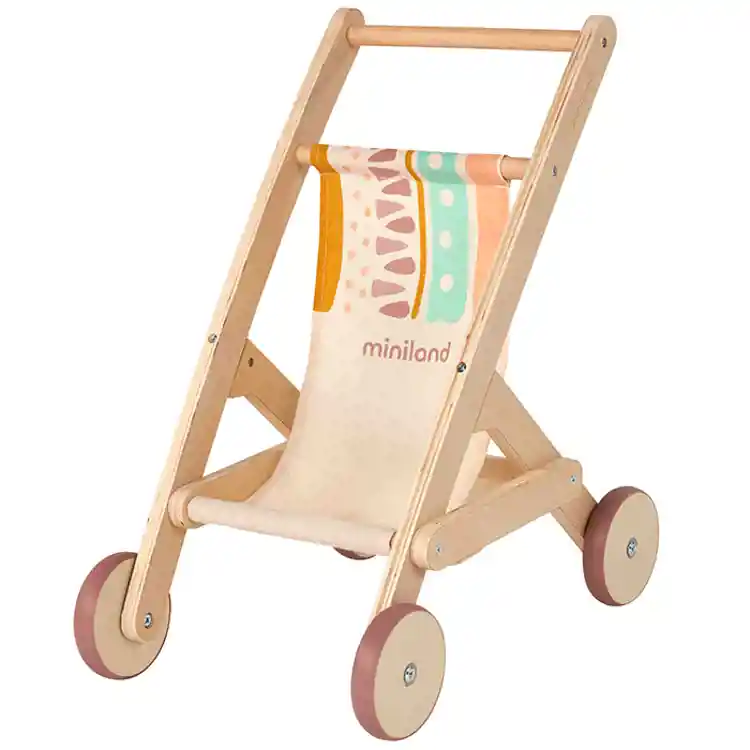 Wooden Doll Stroller