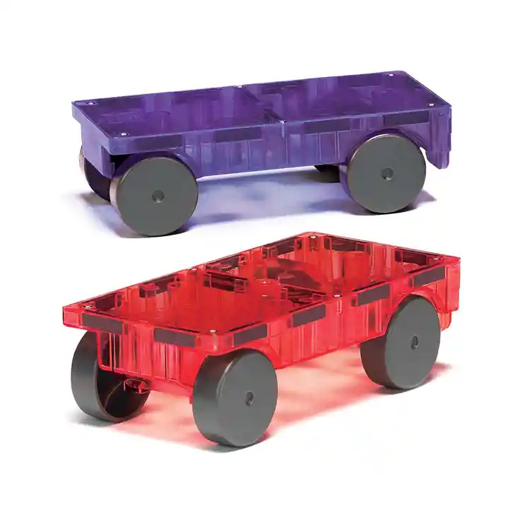 Magna-Tiles® Cars Expansion Set, Purple & Red