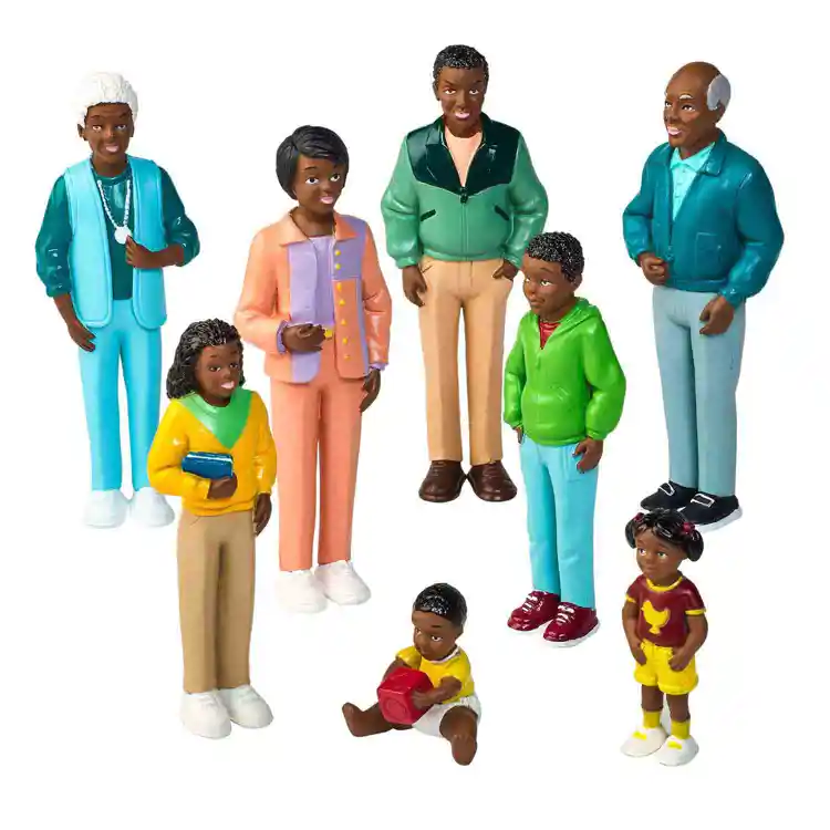 African-American Pretend Play Family