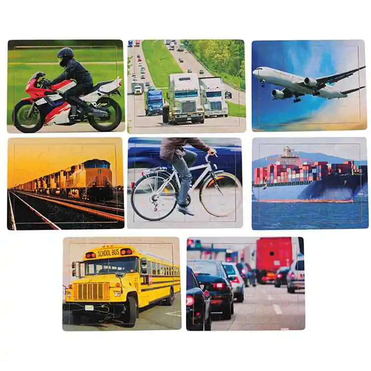 Transportation Puzzle Set