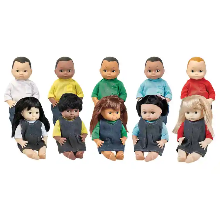 Multi-Ethnic Dolls Classroom Set