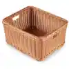 Plastic Woven Basket with Handles - Large