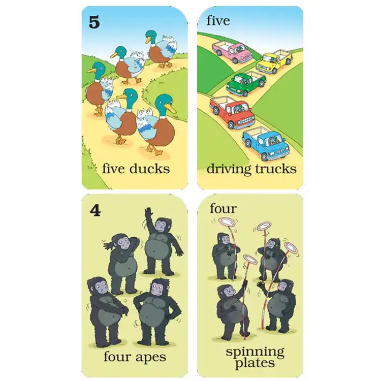 Old Maid Numbers Card Game