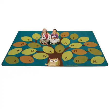 Owl-phabet Tree Classroom Rug