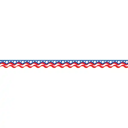 Patriotic Scalloped Border
