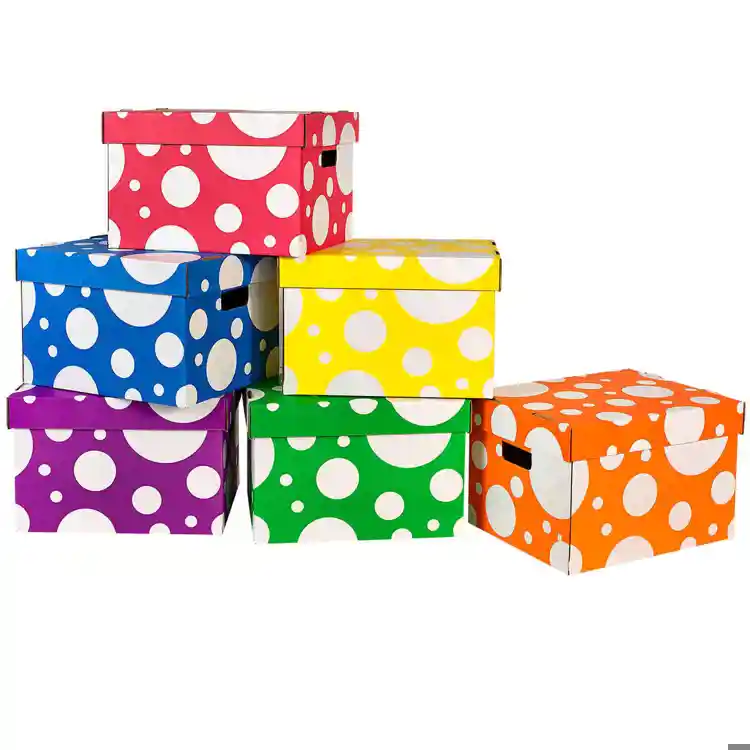 Classroom Keepers® Polka Dot Storage Boxes