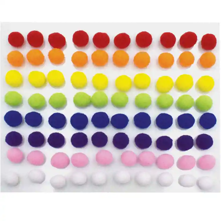 Peel and Stick Pom Poms