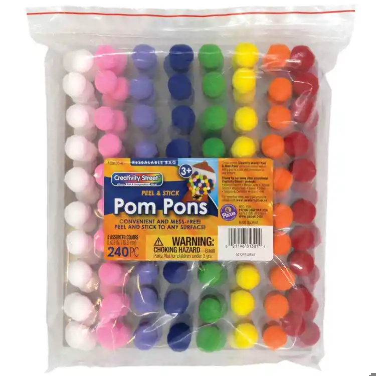 Peel and Stick Pom Poms