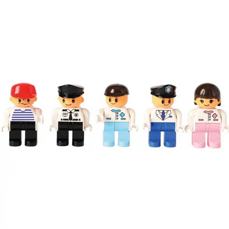 People for Preschool-Sized Building Bricks