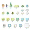PicassoTiles 3-in-1 Magnetic Tiles Aquarium, Safari, and Metro Set