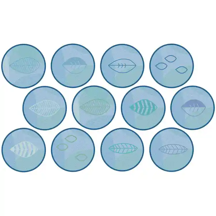 Pixel Perfect™ Peaceful Spaces Leaf Seating Round Kit, Blue