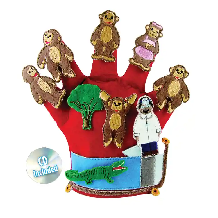 Monkeys Jumping on the Bed Storytelling Glove Puppets