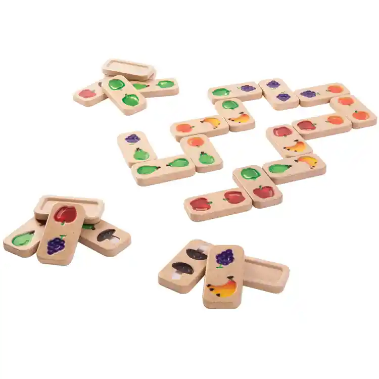 Tactile Domino Game - Fruits and Veggies