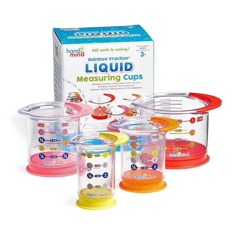 Rainbow Fraction® Liquid Measuring Cups