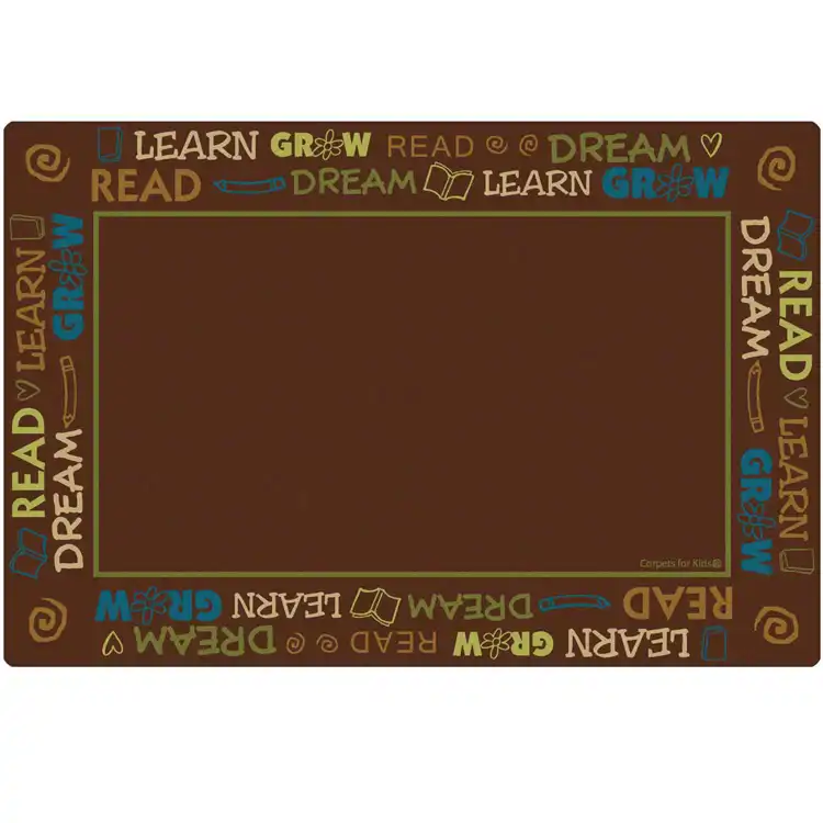 Read to Dream Border Classroom Rug, Nature's Colors
