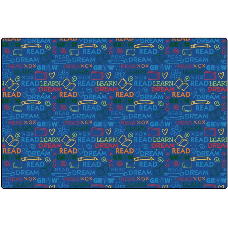 Read to Dream Pattern Classroom Rug