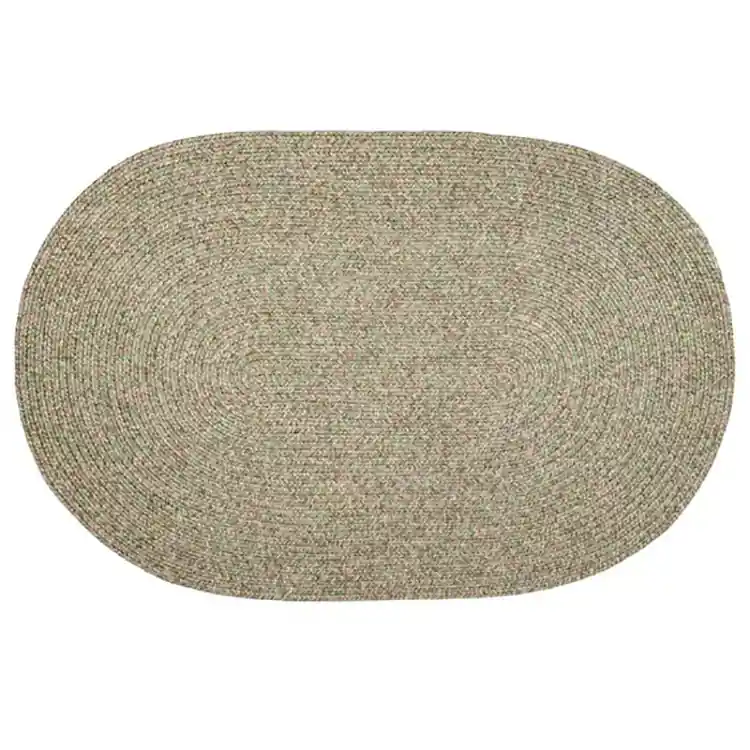 Braided Bayleaf  Oval Rug