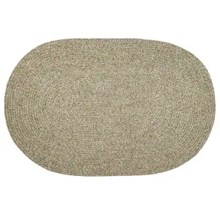 Braided Bayleaf  Oval Rug