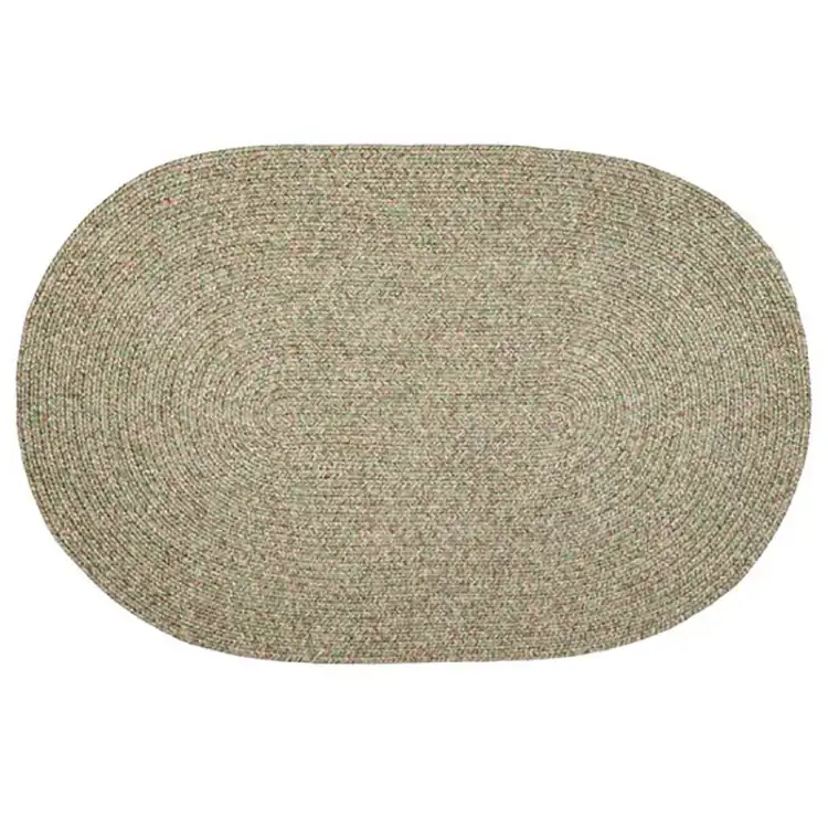 Braided Bayleaf  Oval Rug