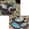 Rustic Bowls & Pourers Set