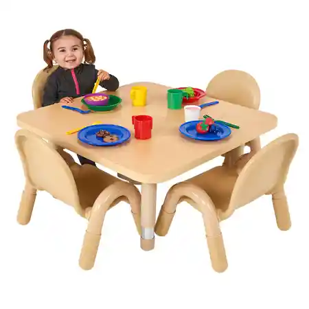 Becker's Beginnings Infant & Toddler Table & Chairs Sets, Maple