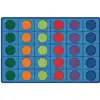 Seating Circles Classroom Rug, Rectangle 6' x 9'