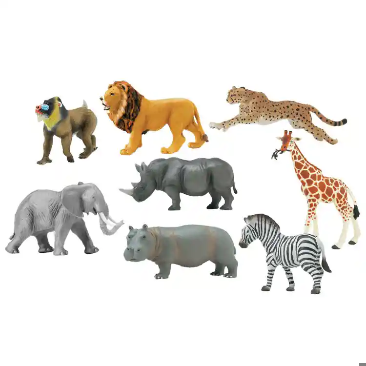 African Savanna Realistic Animals