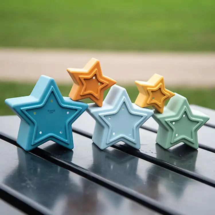 SiliSoft Star Stacking Cups