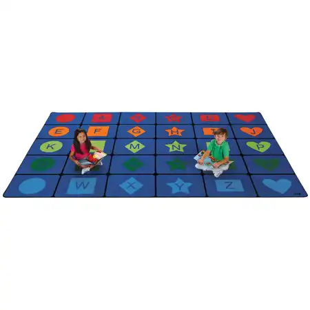 Simple Shapes Seating Classroom Rug