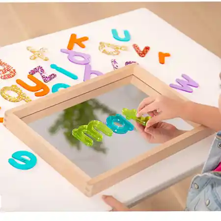 Small Wooden Mirror Tray