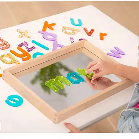 Small Wooden Mirror Tray