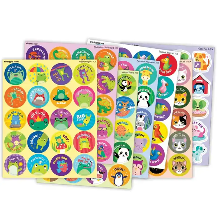 Smelly Stickers Variety Pack, Animal Friends