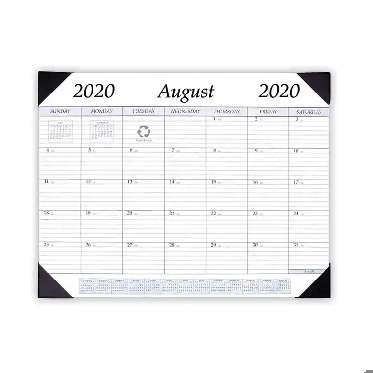 Academic Desk Pad Calendar