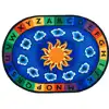 Sunny Day Learn & Play Classroom Rug, Oval 4'5" x 5'10"