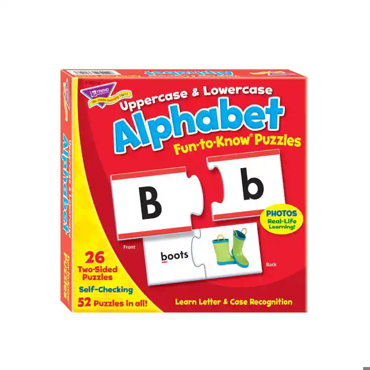 Upper & Lowercase Alphabet Fun-to-Know Puzzles®