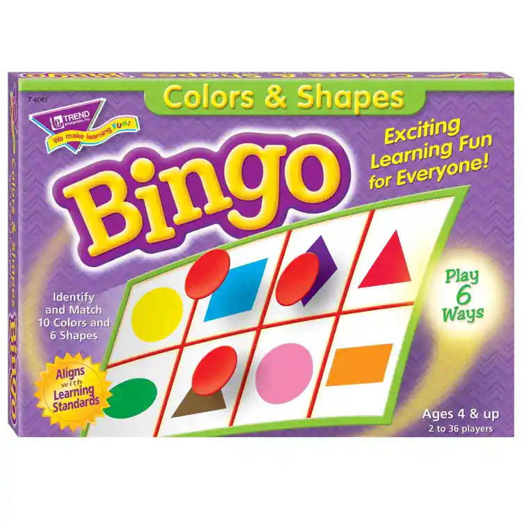 Colors & Shapes Bingo Game