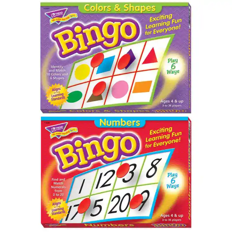 Math Bingo Games, Set of 2