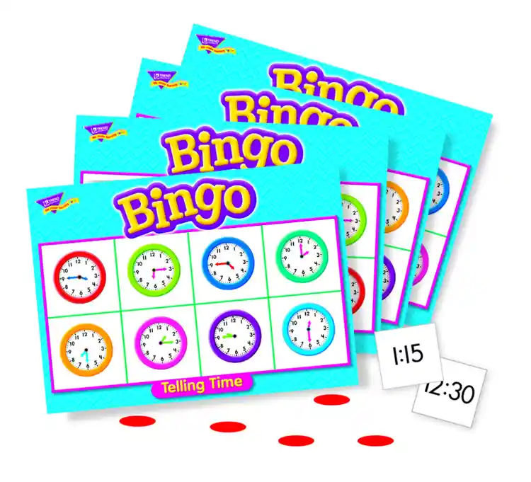 Telling Time Bingo Game