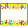 Rainbow Handprints Name Tags